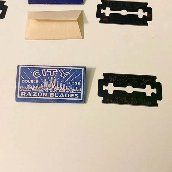 Vintage City Razor Blades Double Edge USA Lot of 5 - Picture 12 of 16